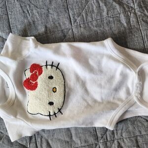 Disney White Button Down Shirt with Red Accents